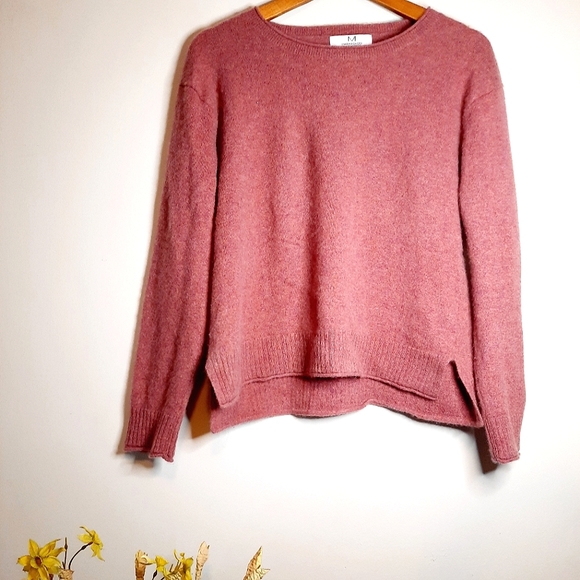 Magaschoni 100% Cashmere Pink Oversized Sweater - Picture 1 of 8